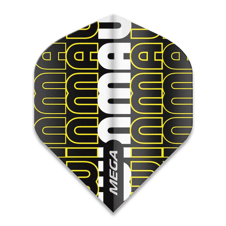 Mega Standard Winmau Logo - Black & Yellow 6900-239