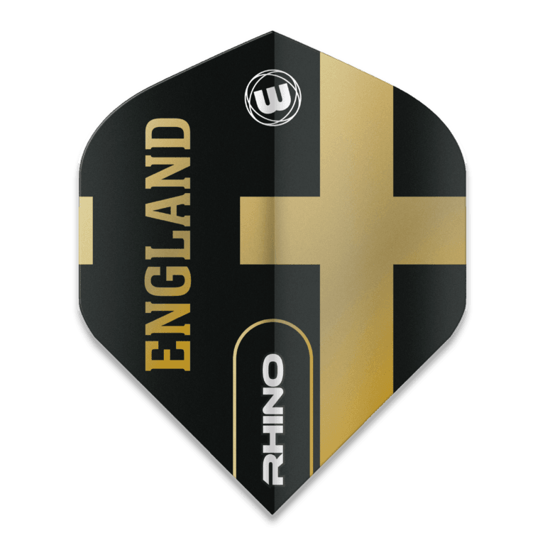Winmau Rhino Black & Gold Flag - England 6905.200