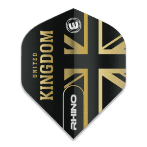 Winmau Rhino Black & Gold Flag - United Kingdom 6905.204