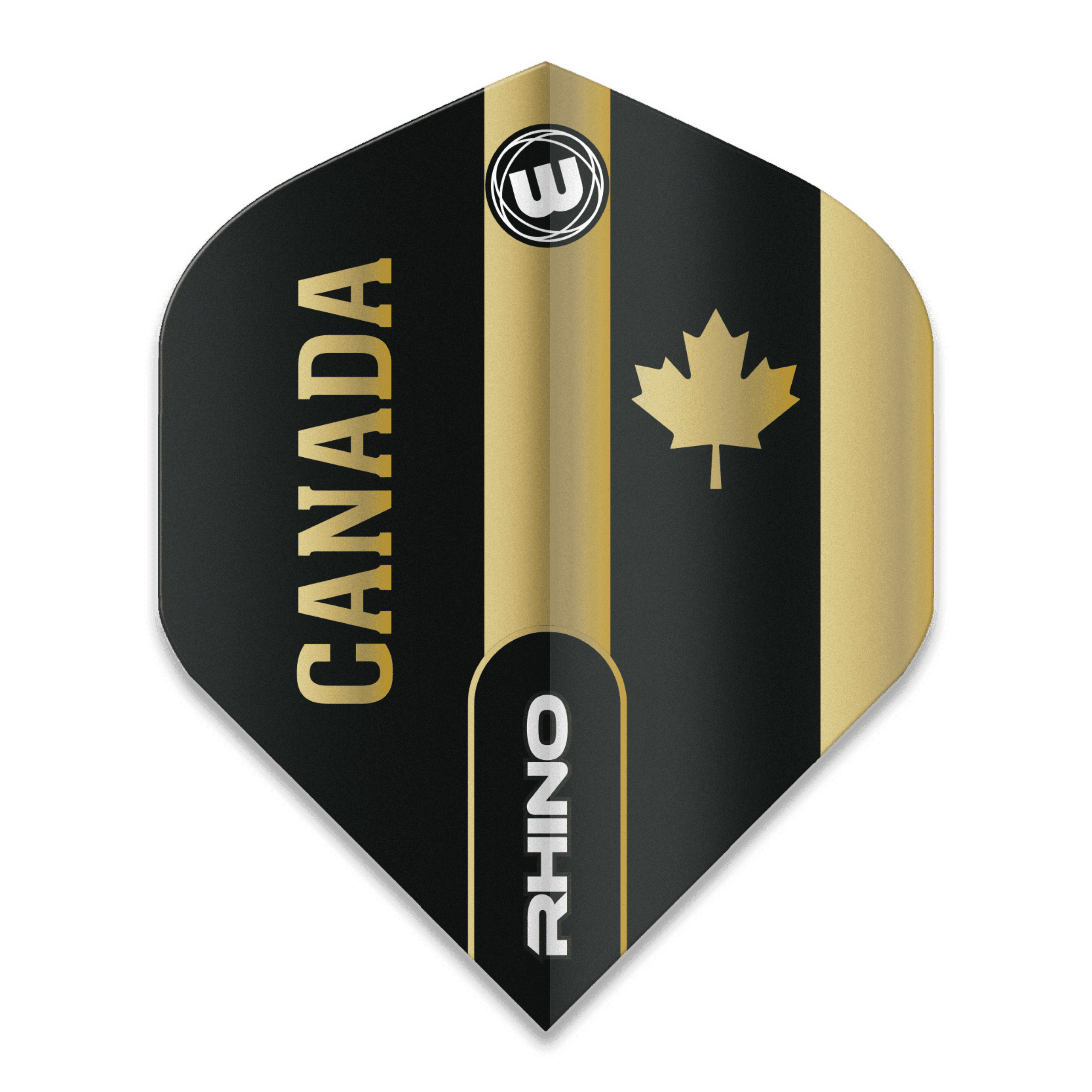 Winmau Rhino Black & Gold Flag - Canada 6905.207