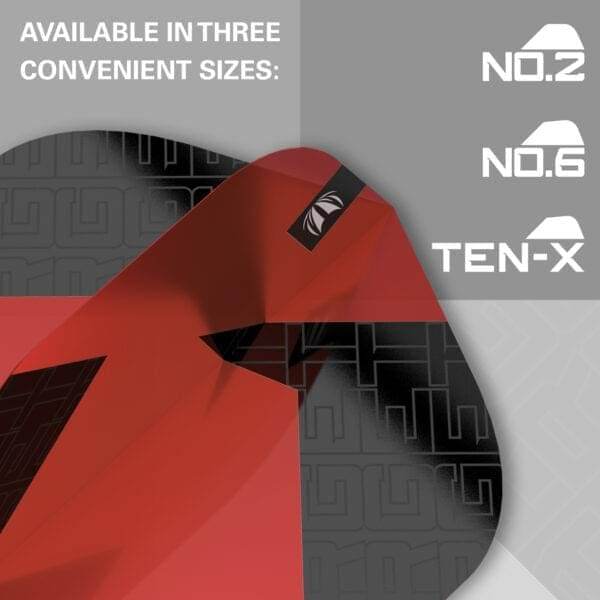 Target Tag black & red *3 sets Ten-X Flights