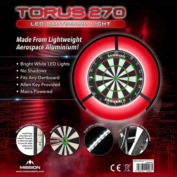 Mission Torus 270 Dartboard Lighting - Bild 4