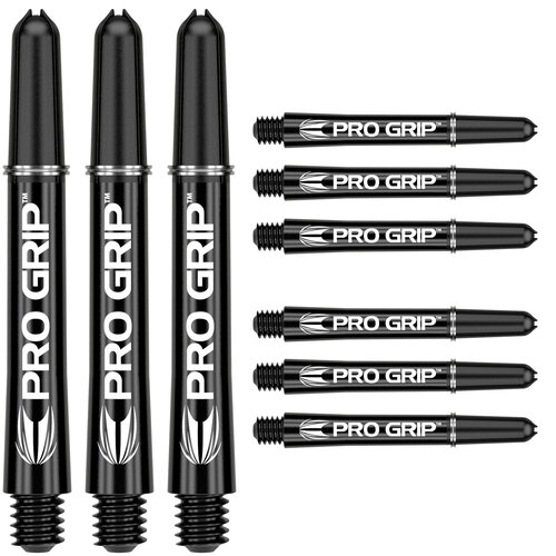 Target Pro Grip 3 Set Black Dart Shafts