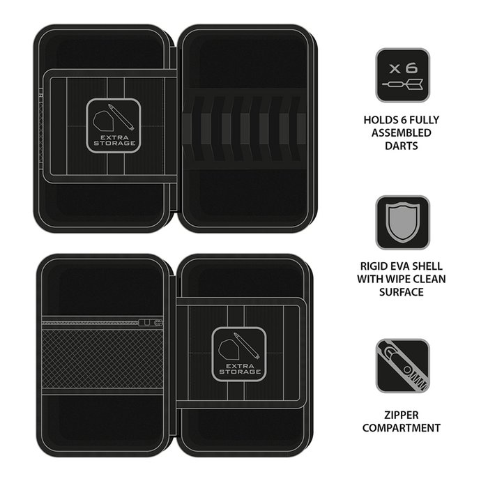 Harrows Carbon Pro 6 Ryan Searle 2 Dart Case - Bild 3