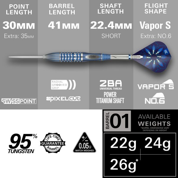 Target Phil "The Power" Taylor Gx2 SP Steel Tip Darts