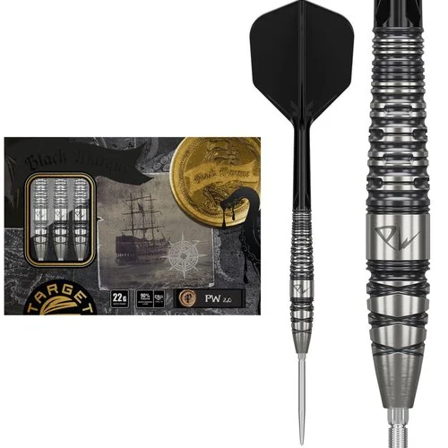 Target Japan Black Marque PW 2.0 Swiss Point 90% Steel Tip Darts