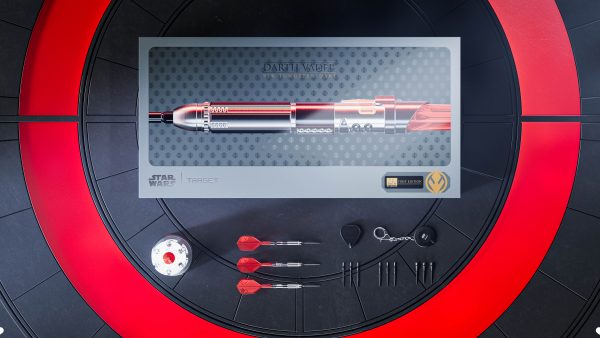 TARGET STAR WARS DARTH VADER LIGHT SABER EDITION 95% 24G SP STEEL TIP DARTS 2025