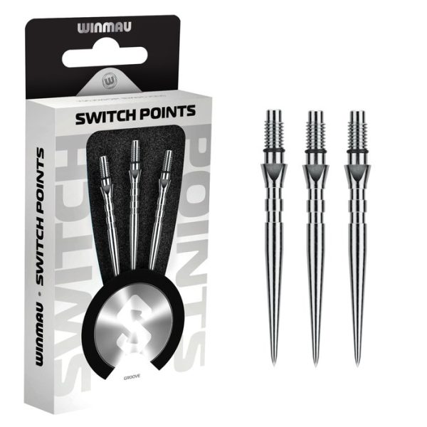 Winmau Switch Point Groove Silver