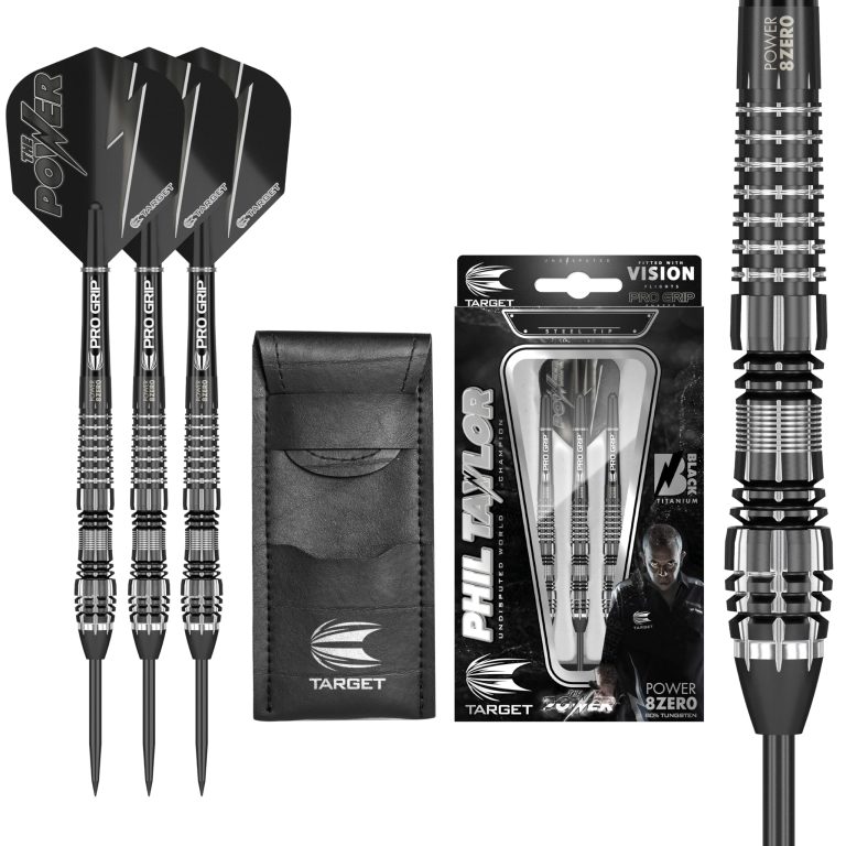 Target Phil Taylor Power 8-ZERO 4 Black TI 80% Tungsten