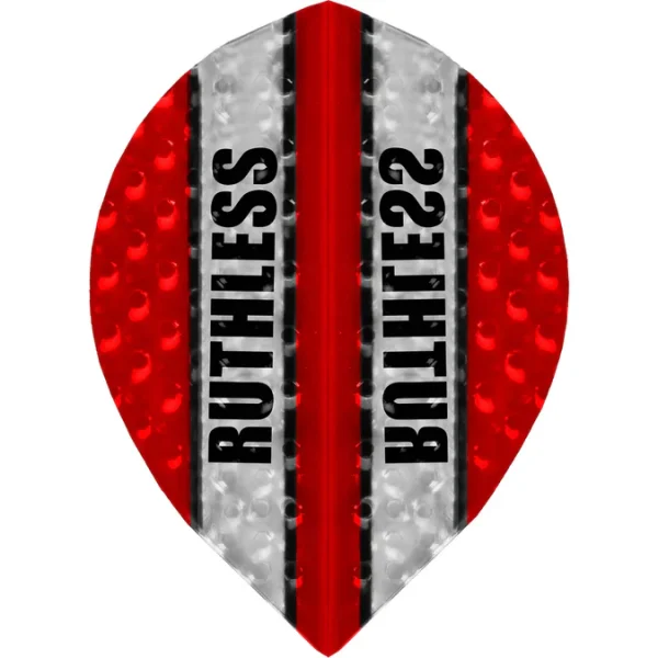 Ruthless Clear Panel Embossed Flights Pear Shape