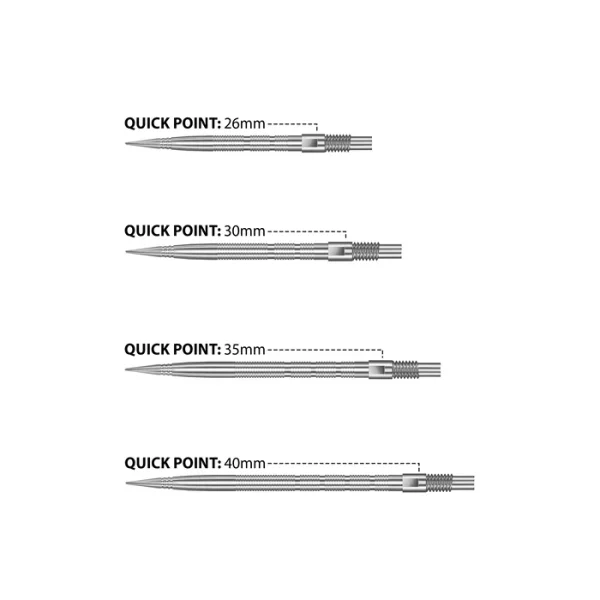 Harrows Micro Ridge Quick Points Silver