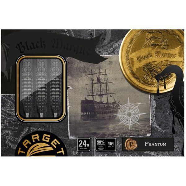 Target Japan Black Marque Phantom Swiss Point 90% Steel Tip Darts