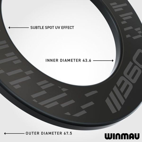 Winmau 360 Black - Dartboard Surround